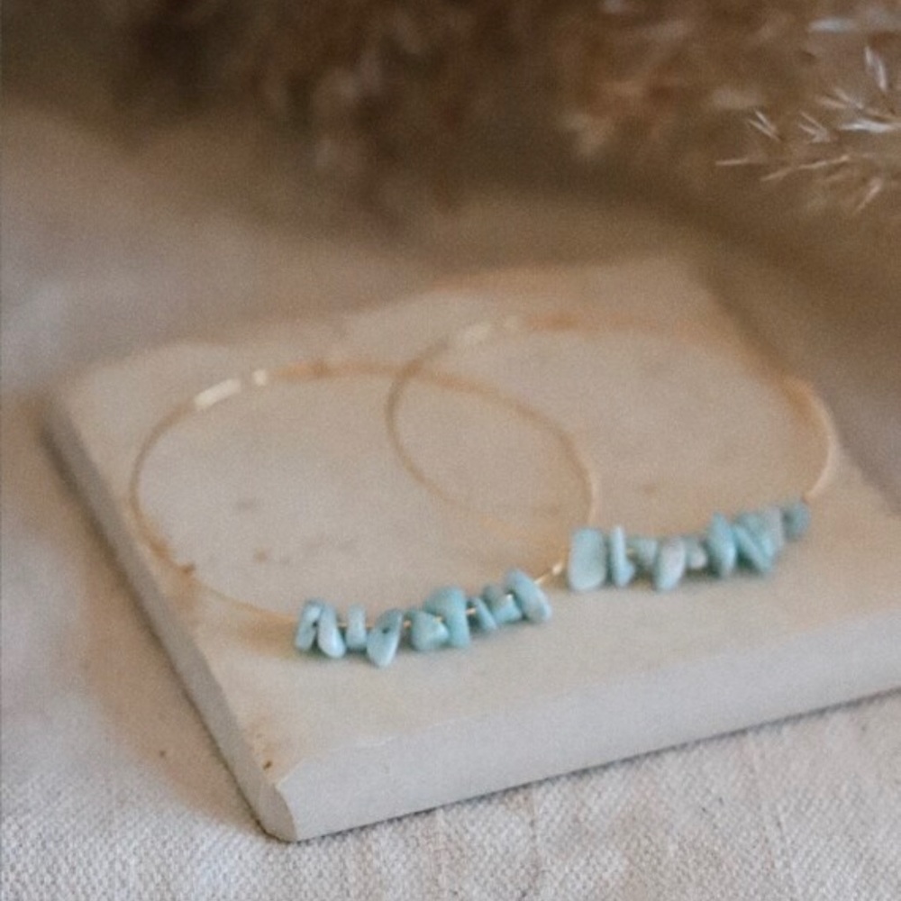 ESCONDIDO larimar hoops